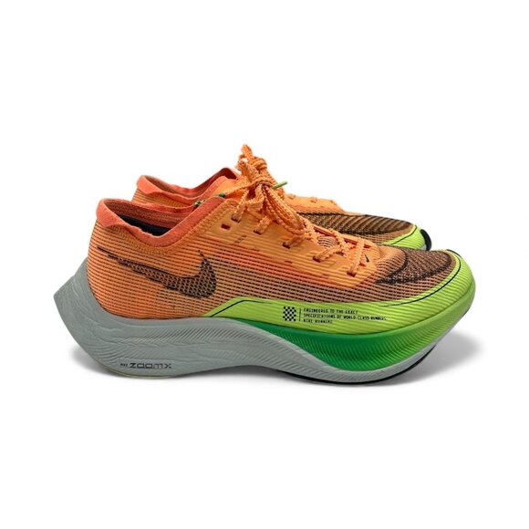 Nike Zoomx Vaporfly Next%2 Peach Cream Green Shock CU4123-801 Women's Size 7.5 - Picture 1 of 7